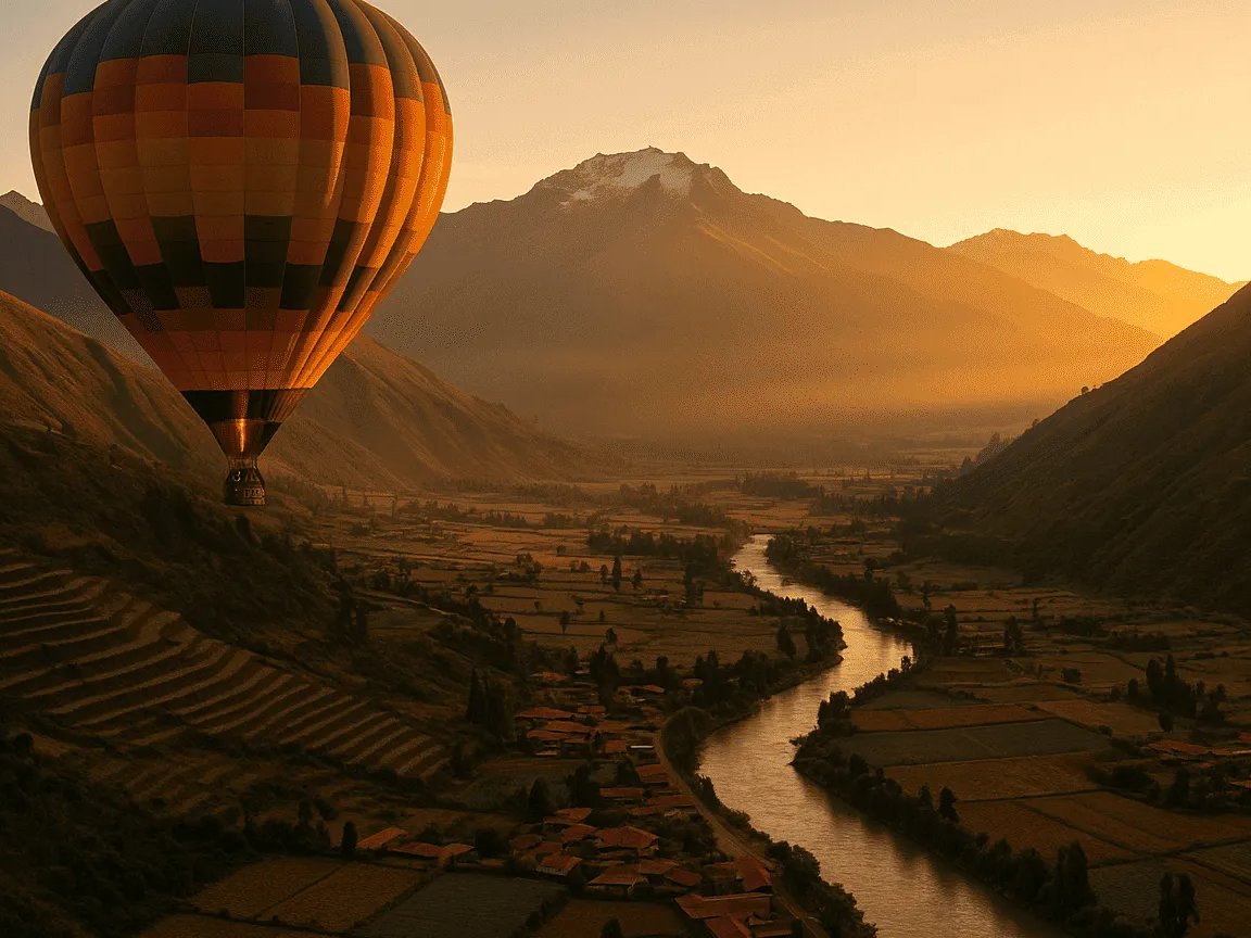 Paseo en globo aerostático sobre los Andes 