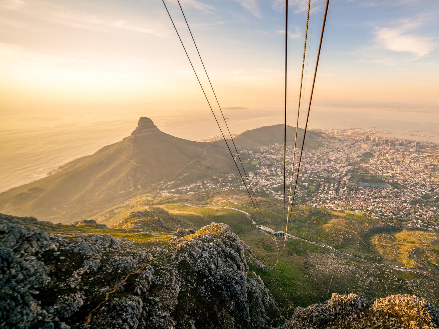 Table Mountain al atardecer